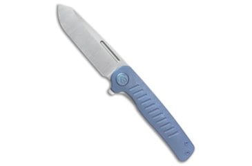Image of Kubey Knives Kubey Knives Steelhead Liner Lock Knife Blue Stonewash Titanium 3.2&quot; Satin, Blue, Bohler M390, adult, BHQ-214249