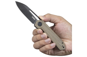 Image of Kubey Royal Linerlock Black Tan