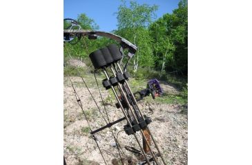 Image of Kwikee Kwiver 3 Arrow Quiver, Air Straight, Lightweight Archery Quivers, Black, K3AIRSBLK