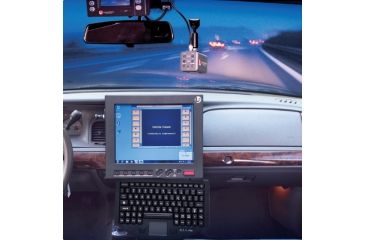 Image of L-3 Mobile-Vision V-One Mobile Data Computer with 4 GB RAM and Windows 7 32 bit OS, Gray LCV1SYSTEM