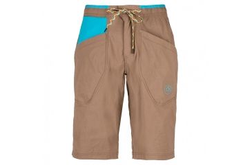 Image of La Sportiva Belay Short - Men's, Falcon Brown/Tropic Blue, Small H56-804614-S