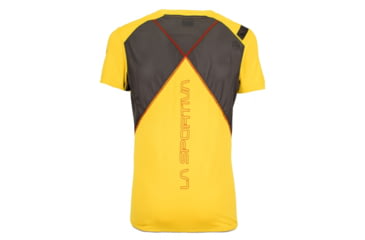 Image of La Sportiva Blitz T-Shirt - Men's, Yellow/Carbon, Medium J72-100900-M