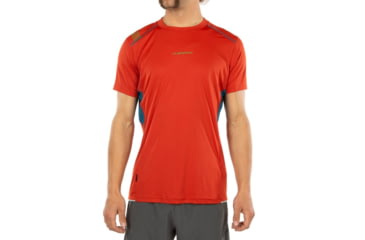 Image of La Sportiva Blitz T-Shirt - Mens, Saffron/Space Blue, Large, J72-313623-L