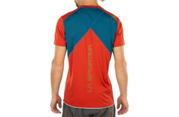 Image of La Sportiva Blitz T-Shirt - Mens, Saffron/Space Blue, Large, J72-313623-L