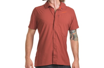 Image of La Sportiva Chrono Shirt - Men's-Rust-Medium