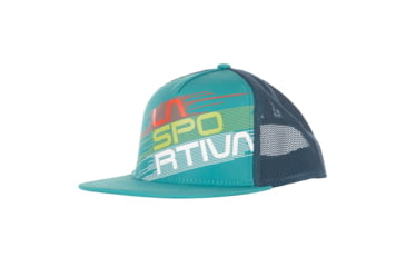 Image of La Sportiva Stripe Evo Trucker Hat, Lagoon/Storm Blue, Large, Y41-638639-L