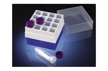 Image of Labcon 16-Place and 36-Place Freezer Storage Boxes for 50 mL and 15 mL Centrifuge Tubes 2703-220-000 36-Place Storage Box For 15 Ml Tubes