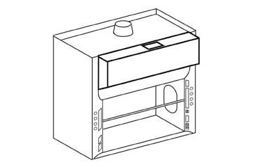 Image of Labconco Auxiliary-Air Plenum Kits for Protector Premier Laboratory Hoods, Labconco 9834008 Auxiliary-Air Kit For 2.4 m (8') Protector Hood