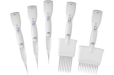Image of Labnet Biopette E Eight Channel Electronic Pipette, 100-1200µl With Shelf Clip, One Battery And Charging Adapter, 120v P3608-1200
