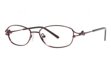 Image of LAmy C by 518 Eyeglass Frames - Frame Matte Burgundy/ Translucent Burgundy, Size 52/16mm CYCBL51803