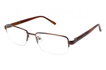Image of LAmy C by L'AMY 615 Bifocal Prescription Eyeglasses - Frame BROWN CYCBL61503