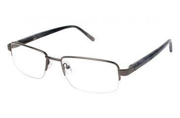 Image of LAmy C by L'AMY 615 Bifocal Prescription Eyeglasses - Frame DARK GREY CYCBL61501