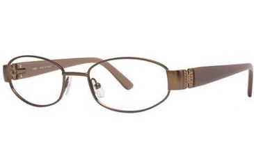 Image of LAmy Claudia Single Vision Prescription Eyeglasses - Frame Shiny Brown, Size 49/17mm LYCLAUDIA03