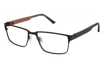 Image of LAmy NU005 Single Vision Prescription Eyeglasses - Frame BLACK, Size 55/17mm LYNU00501