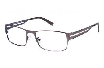 Image of LAmy PHILIPPE Eyeglass Frames - Frame Matte Grey / Matte Navy, Size 55/17mm LYPHILIPPE02