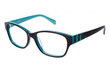 Image of LAmy Zoe Bifocal Prescription Eyeglasses - Frame Chestnut/Teal, Size 53/15mm LYZOE02