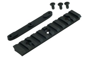 Image of Lancer Handguard Accessory Rail For Round Handguard With Backing Hardware 4 Inch Rail Black