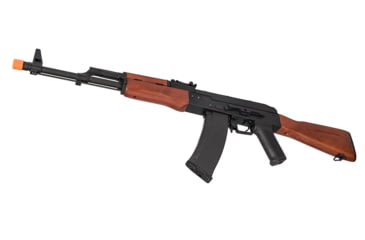 Image of Lancer Tactical AK-74N AEG Airsoft Rifle, Black/Wood, LT-50