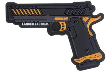 Image of Lancer Tactical Knightshade Hi-Capa Gas Blowback Airsoft Pistol, Black/Green, LTX-6BZ