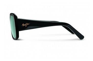 Image of Maui Jim Lani Sunglasses w/ Gloss Black Frame and Neutral Grey Lenses - GS239-02, Side View
