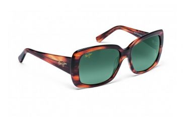 Image of Maui Jim Lani Sunglasses w/ Koa Tortoise Frame and Neutral Grey Lenses - GS239-10K, Quarter View