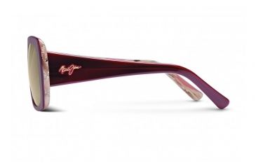 Image of Maui Jim Lani Sunglasses w/ Ruby w/ Sandstone Frame and HCL Bronze Lenses - HS239-04B, Side View