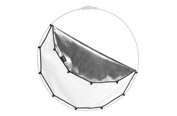 Image of Lastolite Camera Lighting Equipment Halo Compact Cover  Reflector, Silver/White, 82cm LL LR3302