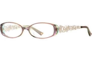 Image of Laura Ashley Evelyn SELA EVEL00 Single Vision Prescription Eyeglasses - Honey SELA EVEL005240 BN