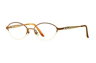 Image of Laura Ashley Poppy SELA POPP00 Single Vision Prescription Eyewear - Mari Gold SELA POPP005135 GO