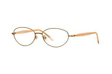 Image of Laura Ashley Scarlett SELA SCAR00 Progressive Prescription Eyeglasses - Honey SELA SCAR005435 GO