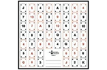 Image of Law Enforcement Targets Playing Card Target #1, Pack of 100, CARD-1-100