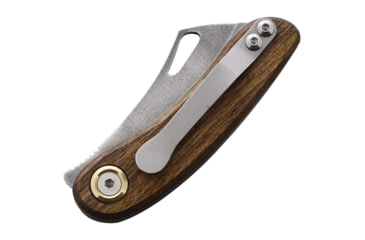 Image of Leader Knives Fuga F104 Folding Knife, 3.63in Closed, 2.5in 4116 Stainless Blade, Walnut Handle, F104