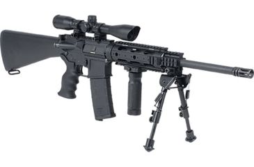Image of Leapers UTG 1in 4x32 Full Size Mil-dot Scope w/ Picatinny/Weaver Rings, Pre-adj at 100 Yds SCP-U432FW