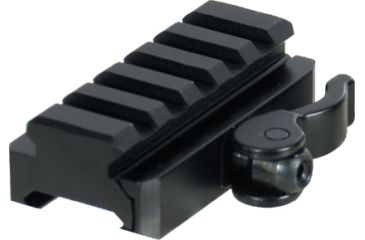Image of Leapers UTG 5-Slot Universal QD Lever Lock Adaptor and Riser, 15mm/Saddle Ht., 60mm/Length MNT-RSQD605, EDEMO1