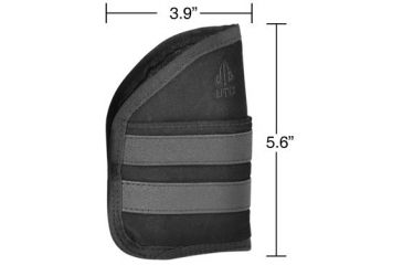 Image of Leapers UTG Ambidextrous Pocket Holster, 3.9in, Sub-Compact 9mm + .40 Autos - PVC-HP39