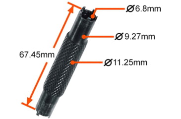 Image of Leapers UTG AR15 4&amp;5 Prong A1/A2 Dual Front Sight Tool, Black, SCP-A1245-A