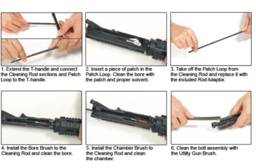Image of Leapers UTG AR15 Cleaning Kit, 5.56/.223, Black, TL-A041
