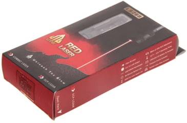 Image of Leapers UTG Combat Tactical W/E Adjustable Red Laser with Rings, Black, SCP-LS268