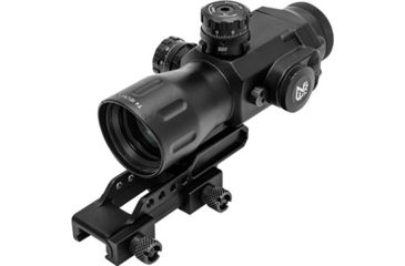Image of Leapers UTG Compact Prismatic 4X32 T4 Scope, 36-Color, Etched Glass Circle Dot Reticle, SCP-T4IECDQ