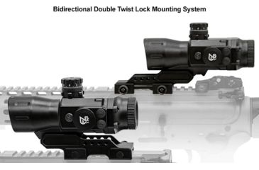 Image of Leapers UTG Compact Prismatic 4X32 T4 Scope, 36-Color, Etched Glass T-Dot Reticle, SCP-T4IETDQ