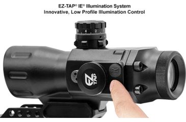 Image of Leapers UTG Compact Prismatic 4X32 T4 Scope, 36-Color, Etched Glass T-Dot Reticle, SCP-T4IETDQ