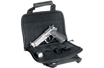 Image of Leapers UTG Homeland Security Deluxe Single Pistol Case, Black, PVC-PC01B