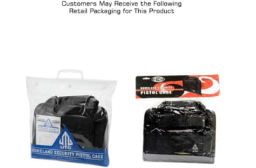 Image of Leapers UTG Homeland Security Deluxe Single Pistol Case, Black, PVC-PC01B