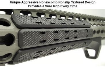 Image of Leapers UTG Low Profile Keymod Rail Panel Covers,5.5in,Black,Pack of 7 RB-HP25B, EDEMO2