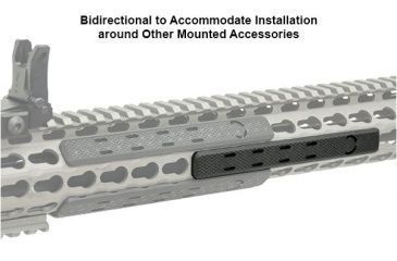 Image of Leapers UTG Low Profile Keymod Rail Panel Covers,5.5in,Black,Pack of 7 RB-HP25B, EDEMO2