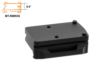 Image of Leapers UTG Optic Mount Kit for RMR, Red Dot Mount, Fits Picatinny Rail, RMR Footprint, Anodized Finish, Black, Includes Absolute Co-Witness and Low Profile Height Mounts