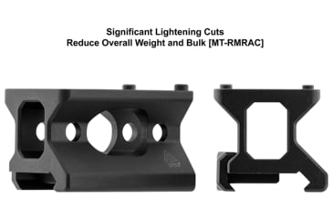 Image of Leapers UTG Optic Mount Kit for RMR, Red Dot Mount, Fits Picatinny Rail, RMR Footprint, Anodized Finish, Black, Includes Absolute Co-Witness and Low Profile Height Mounts