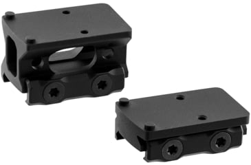 Image of Leapers UTG Optic Mount Kit for RMR, Red Dot Mount, Fits Picatinny Rail, RMR Footprint, Anodized Finish, Black, Includes Absolute Co-Witness and Low Profile Height Mounts