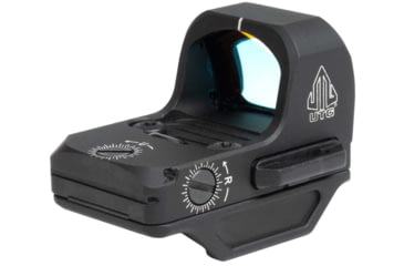 Image of Leapers UTG OP3 Micro SLS, Red Dot, 4 MOA Dot, Anodized Finish, Black, RMR Footprint, Side Loading Battery