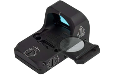 Image of Leapers UTG OP3 Micro SLS, Red Dot, 4 MOA Dot, Anodized Finish, Black, RMR Footprint, Side Loading Battery